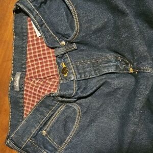 Cabela's Blue Straight Leg Fleece Lined Jeans